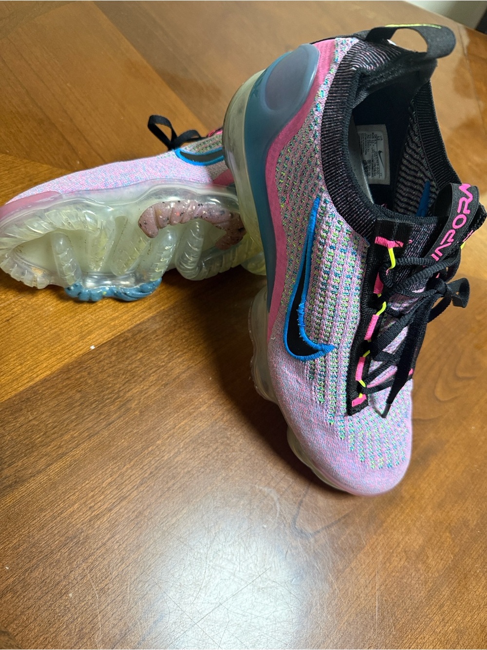 Nike Air Vapor Max 2021 Flyknit Next Nature Pink Blast Women's Sz 12